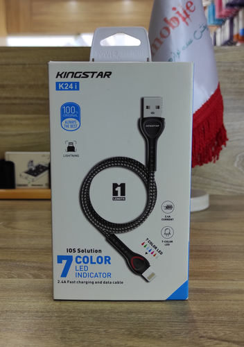 کابل شارژ لایتنینگ برند kingstar