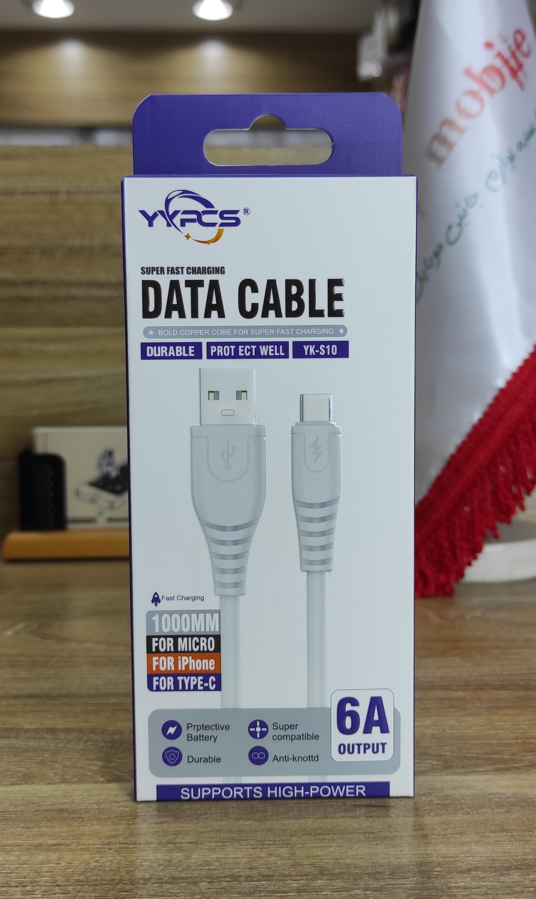 کابل شارژر تایپ سی YK_S10