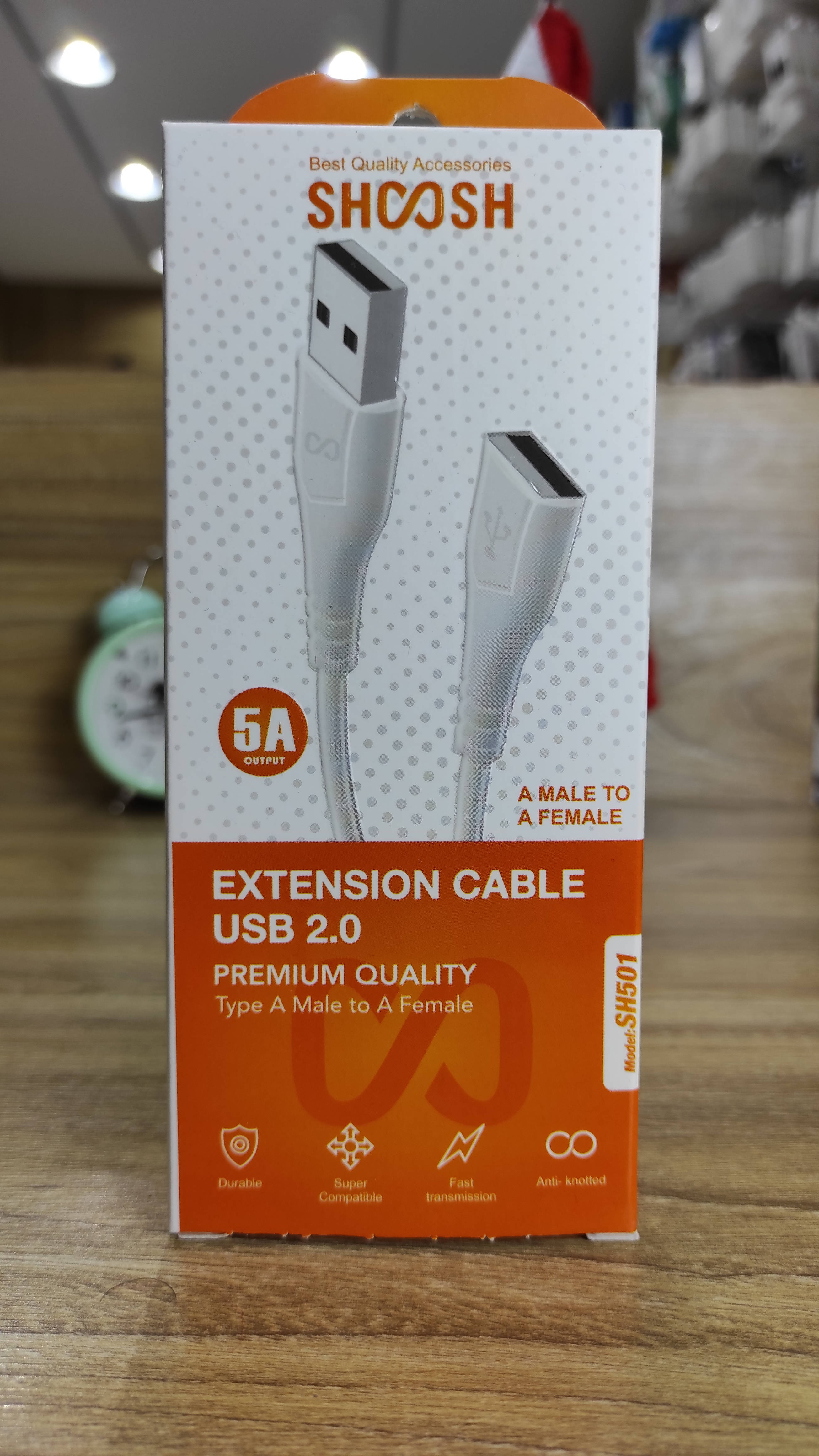 کابل افزایشیUSB 1/5متری